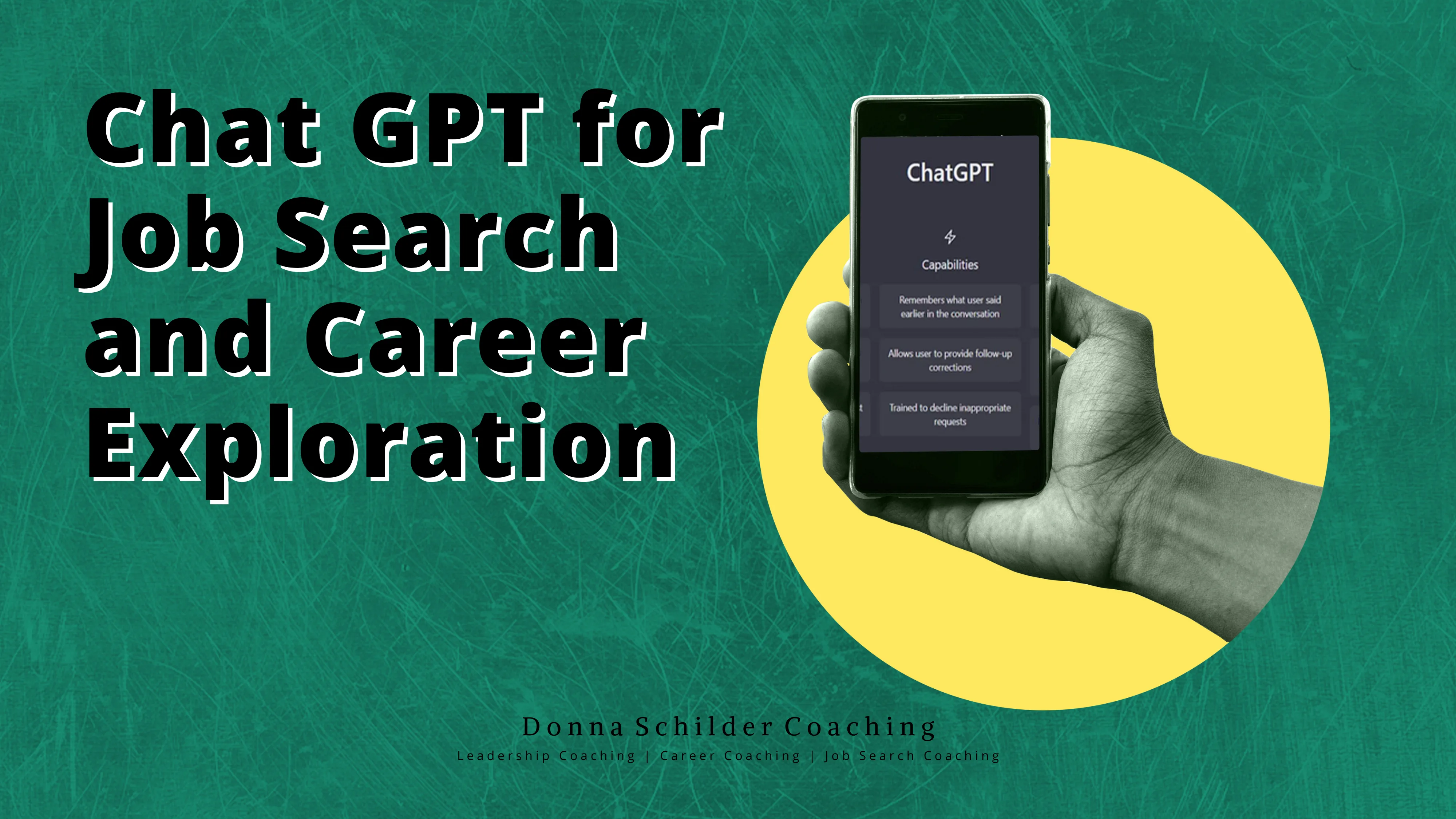 Chat GPT for Job Search and Career Exploration Chat GPT for Job Search and Career Exploration